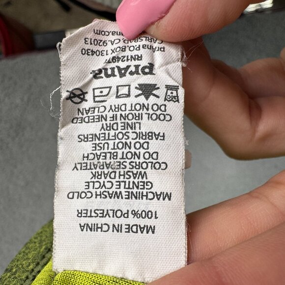 Prana Sweatshirt Mens Size Large Green 1/4 Zip pullover Lightweight Performance - Picture 10 of 11